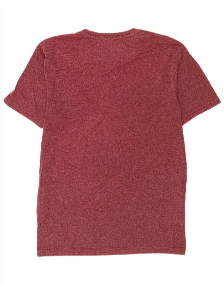 Lyle & Scott Herre T-Shirt Top Stor Burgundy Polyester