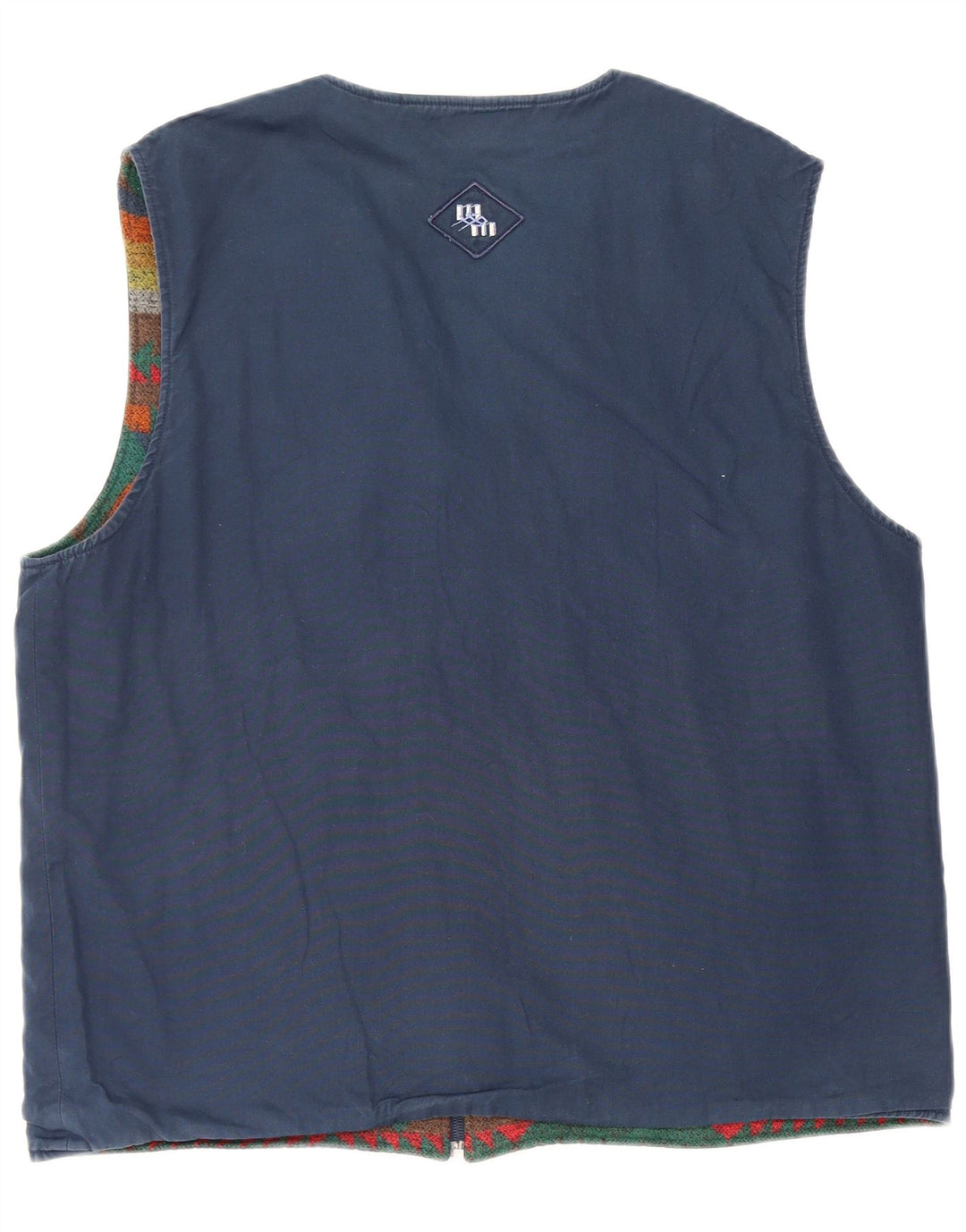 Vintage Vendbar vest til mænd Large Multicolored Fair Isle