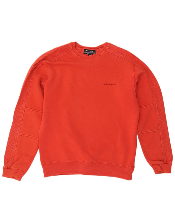 CHAMPION Herre Sweatshirt Jumper Medium Rød Bomuld