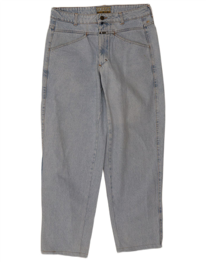 LUKKET Dame jeans med løs pasform med høj talje W32 L30 Blå