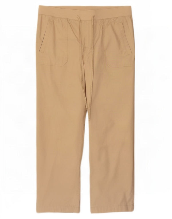 Marks & Spencer Regular Bukser til kvinder UK 16 Large W34 L28 Beige Bomuld