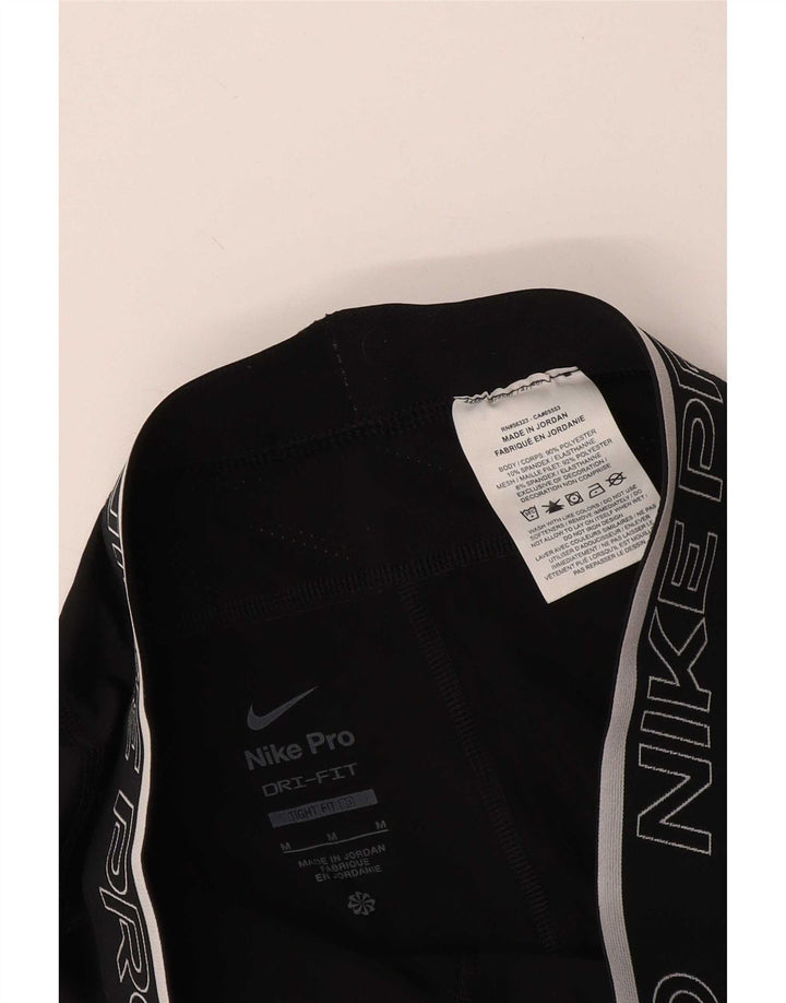 Nike Herre Dri Fit Grafiske Capri Leggings Medium Sort Polyester