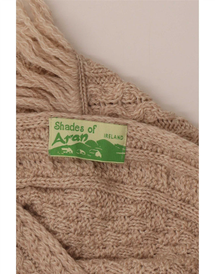 Aran Dame Poncho Jumper One Size Beige