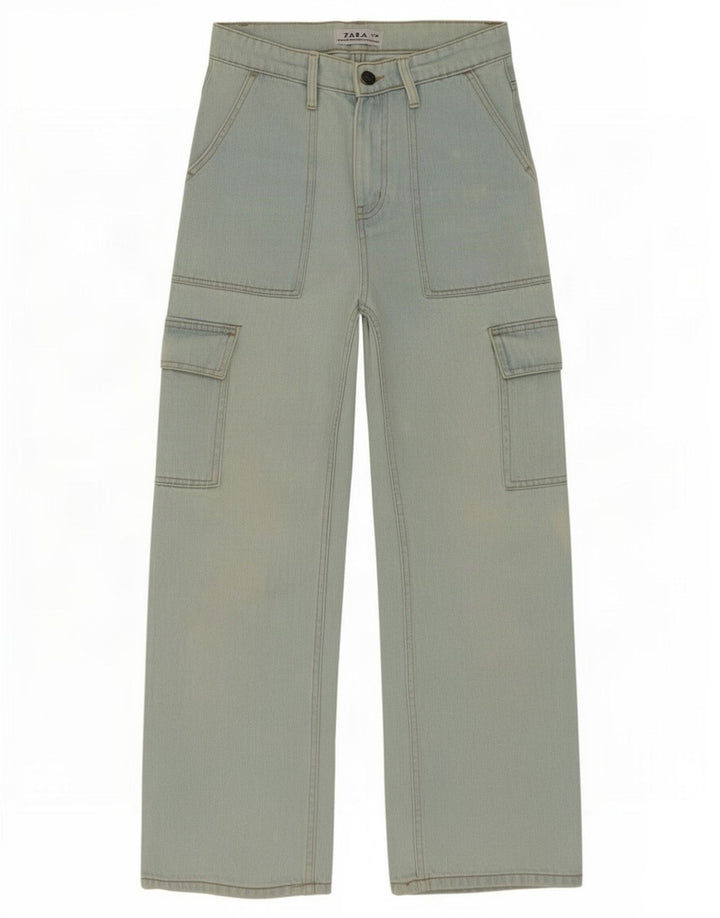 Zara Herre Cargo Loose Jeans W28 L27 Blå