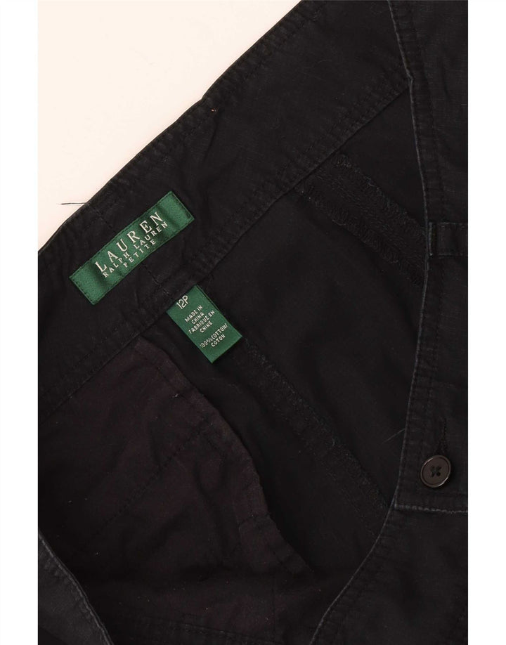 Ralph Lauren Dame Cargo Shorts US 12 Large W34 Black Bomuld
