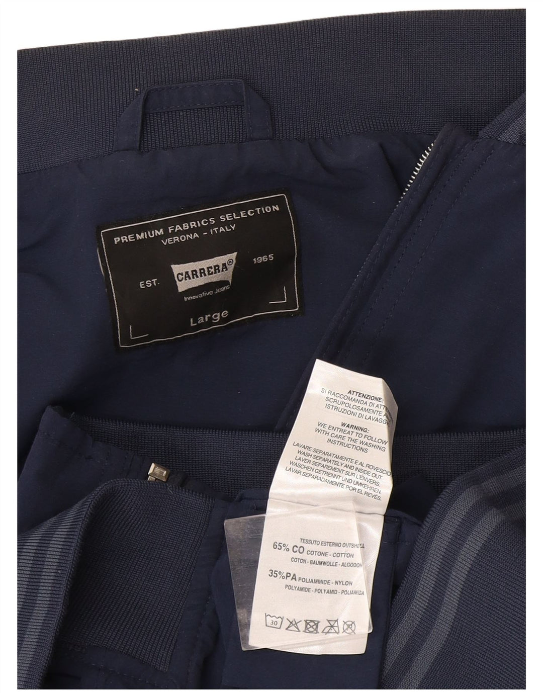 Carrera Bomberjakke til mænd UK 40 Stor marineblå bomuld