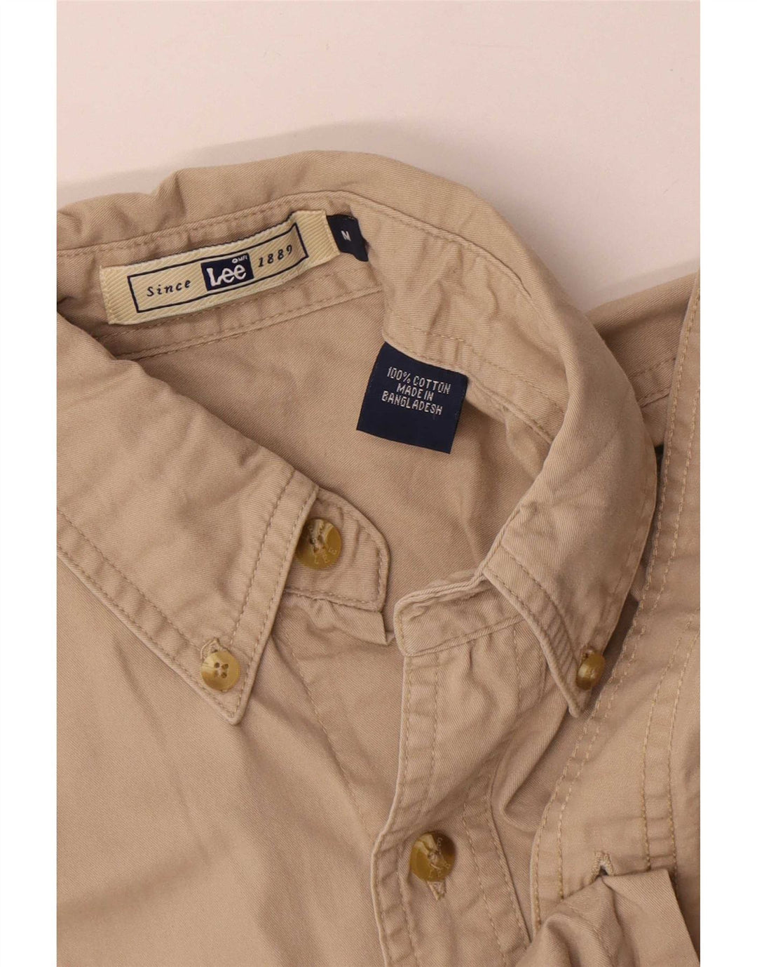 Lee Herreskjorte Medium Beige Bomuld