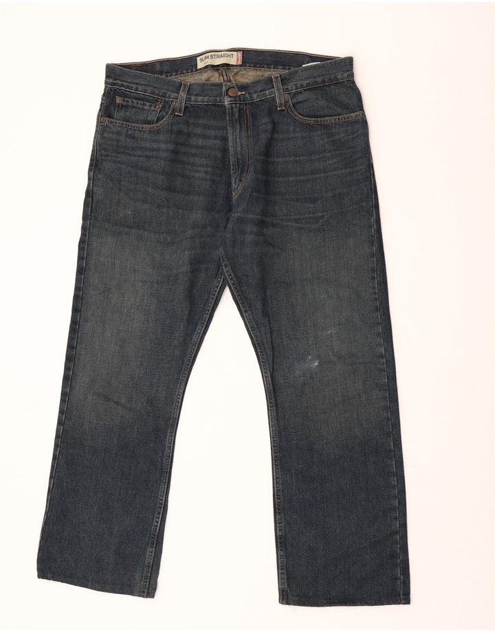 Levi's Herre 514 Slim Straight Jeans W36 L30 Blå Bomuld