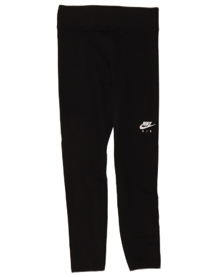 Nike Womens Crop Leggings UK 8 Small Black Bomuld