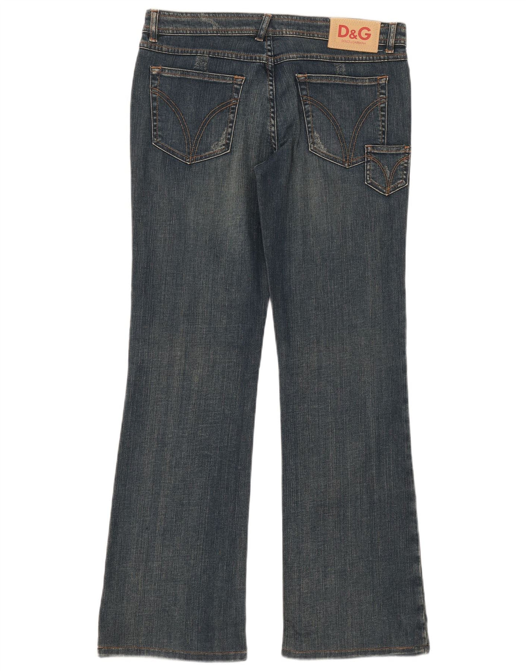 Dolce & Gabbana Dame Bootcut Jeans W30 L30 Blå Bomuld