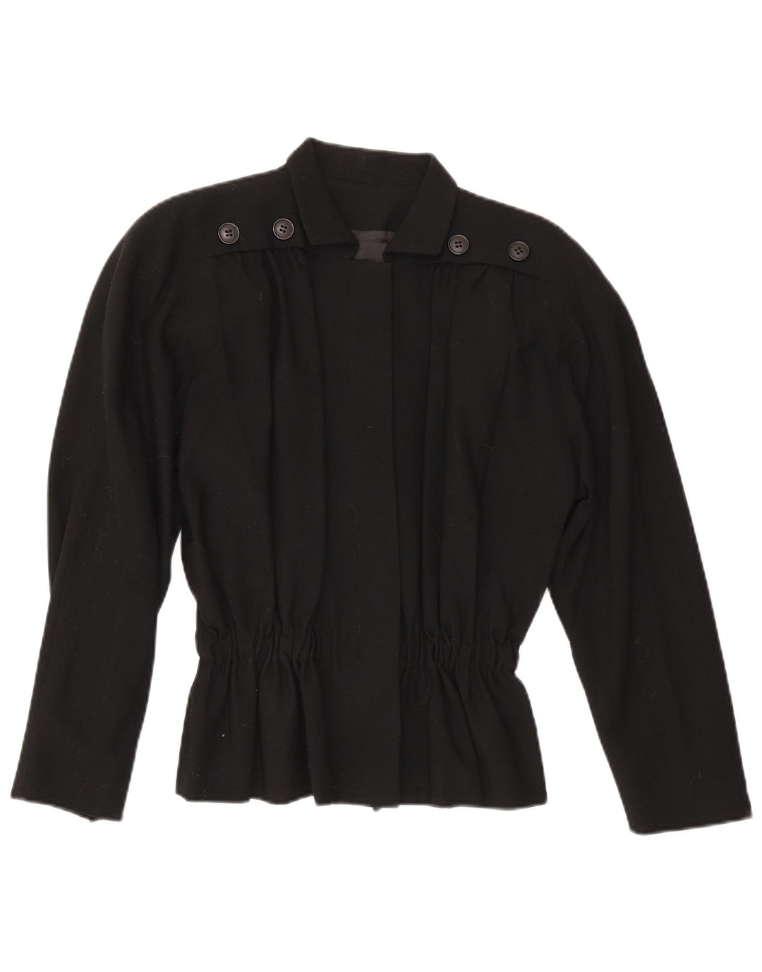 Erreuno Dame Blazer Jakke EU 40 Medium Sort Uld
