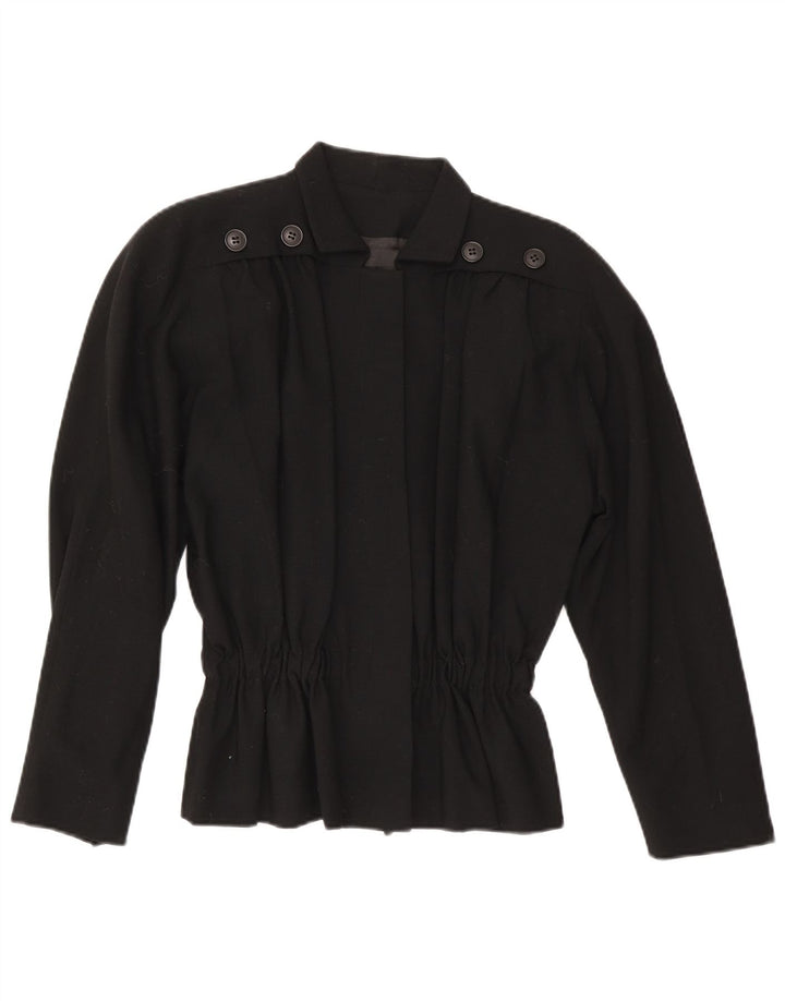 Erreuno Dame Blazer Jakke EU 40 Medium Sort Uld