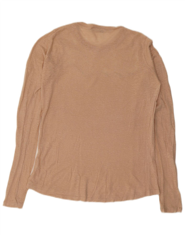 Zara Dame Top Langærmet UK 10 Small Beige