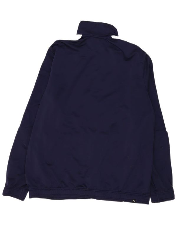 Puma Mens Tracksuit Top Jacket 2XL Navy Blue Colourblock