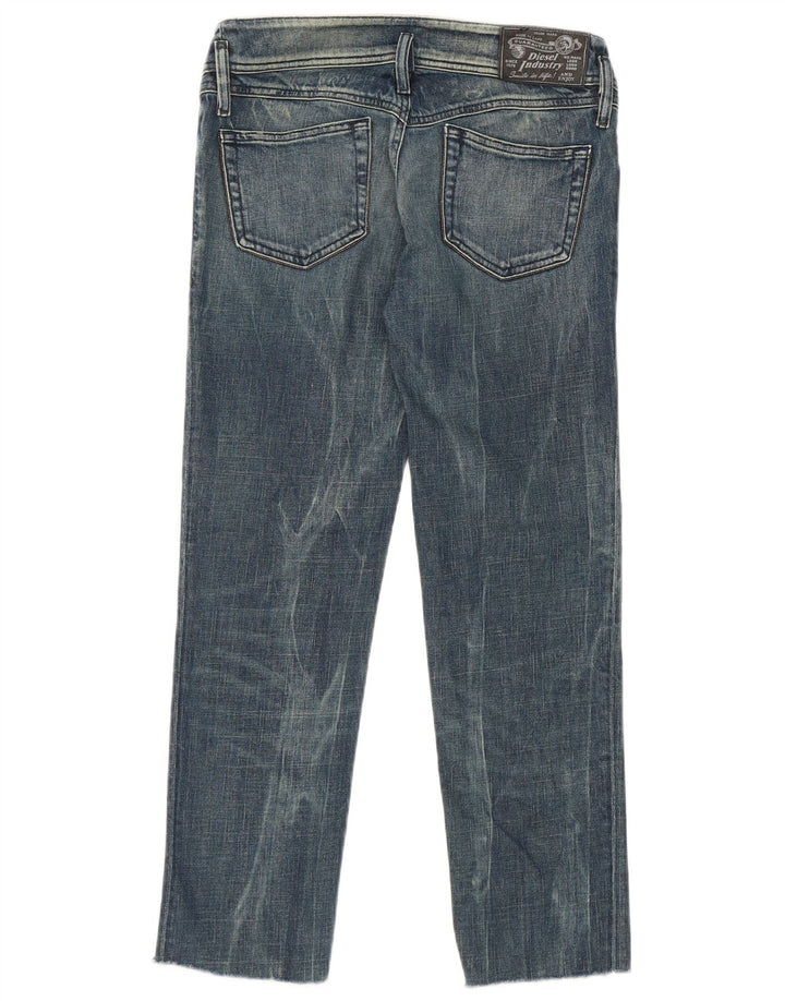 Diesel Dame Matic Straight Jeans W29 L27 Blå Bomuld