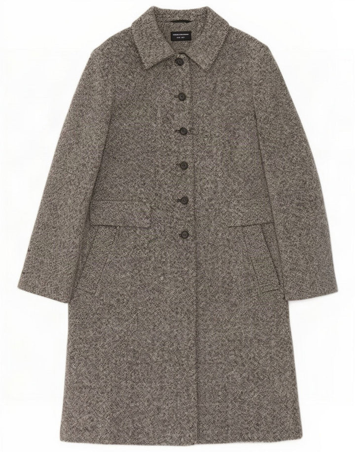 Principles Dameoverfrakke UK 12 Medium Grey Flecked Wool