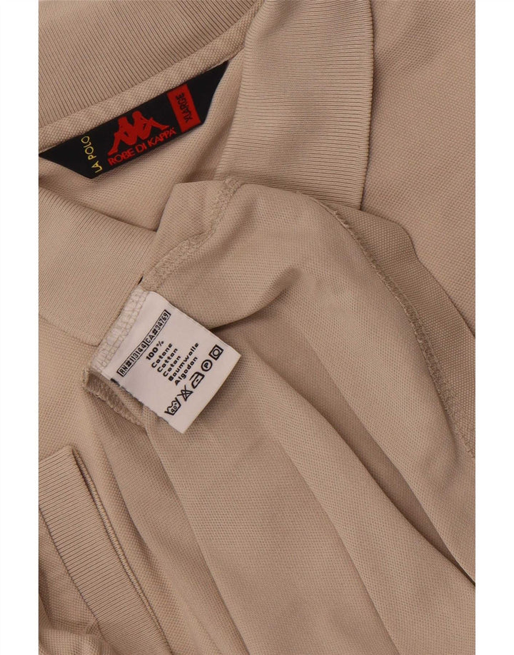 Kappa Polo Shirt til mænd XL Beige Bomuld