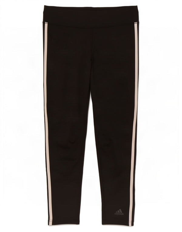 Adidas Womens Climalite Leggings UK 12/14 Medium Black Polyester
