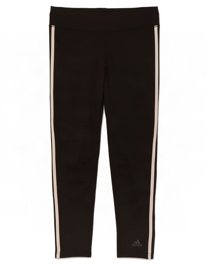 Adidas Womens Climalite Leggings UK 12/14 Medium Black Polyester