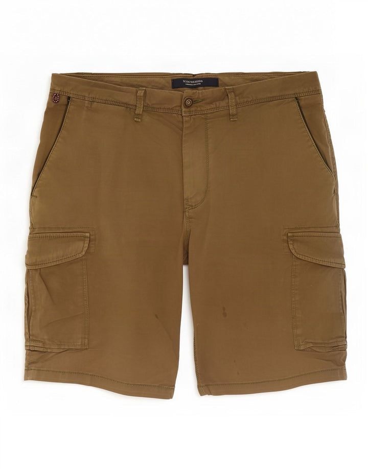 Scotch & Soda Herre Cargo Shorts W32 Medium Khaki Bomuld