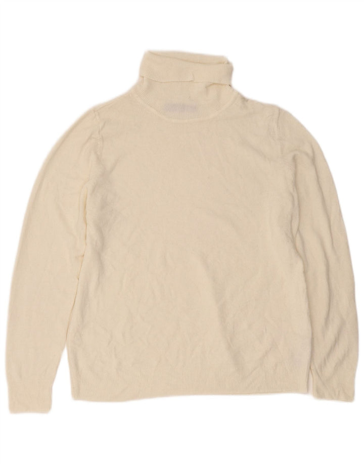 Marks & Spencer Dame Rullehals Sweater UK 16 Large Off White