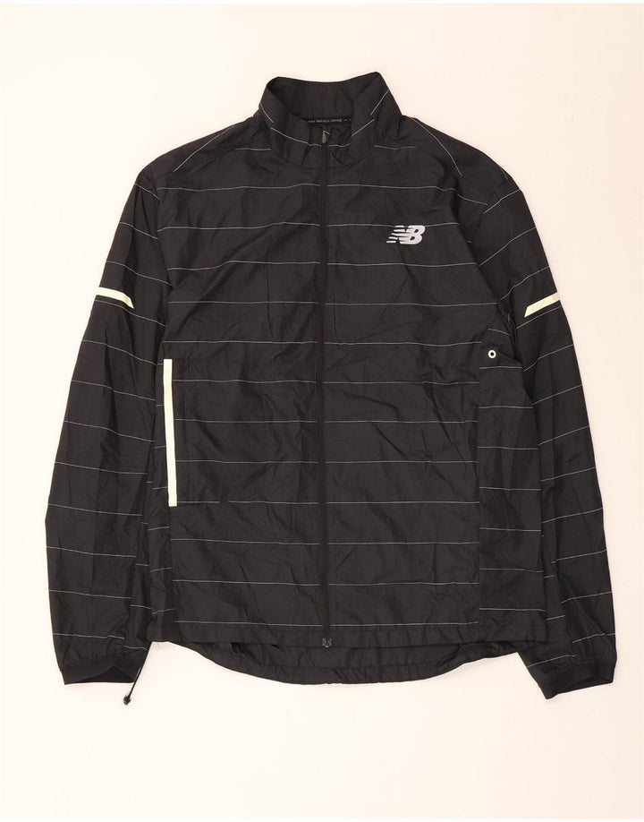 New Balance Herre grafisk træningsdragt Topjakke Medium Sort Stribet