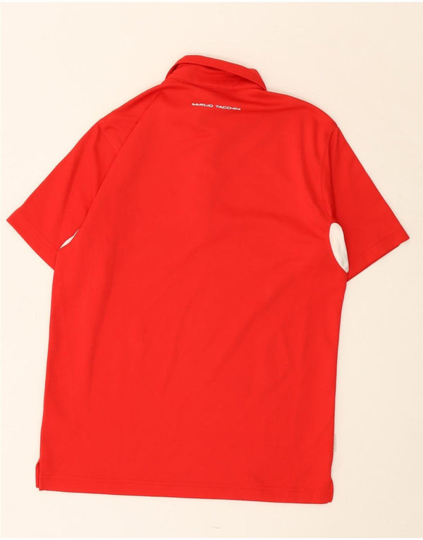 SERGIO TACCHINI drenge poloshirt 13-14 år XL Rød Colourblock Polyester