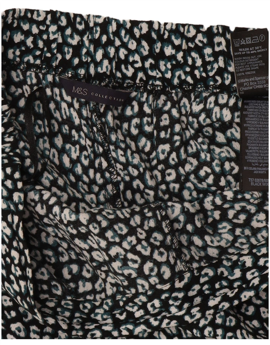 Marks & Spencer Haremsbukser til kvinder UK 12 Medium W32 L26 Sort