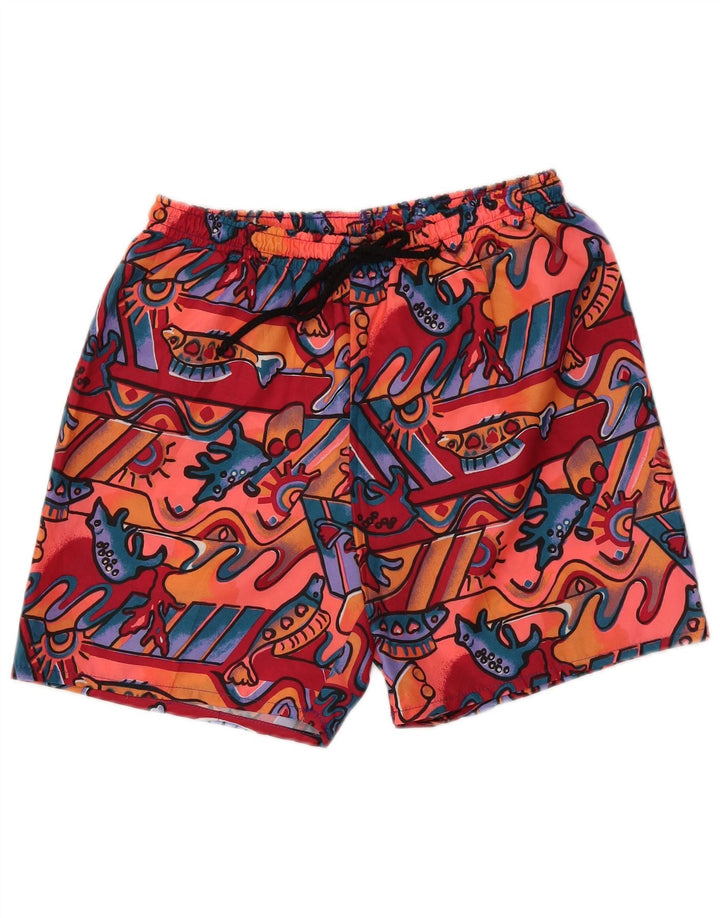 Vintage Badeshorts med abstrakt mønster til mænd IT 48 Medium Flerfarvet