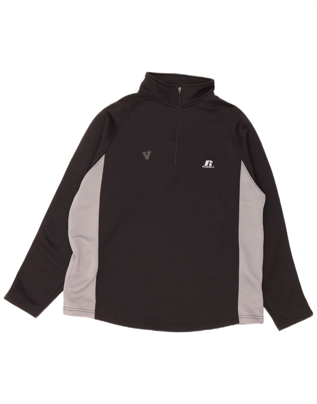 Russell Athletic Herre lynlås-hals top langærmet medium sort polyester