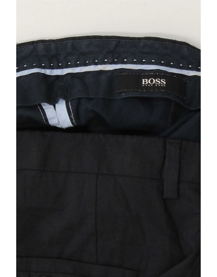 Hugo Boss Herre Slim Suit Bukser W34 L31 Marineblå