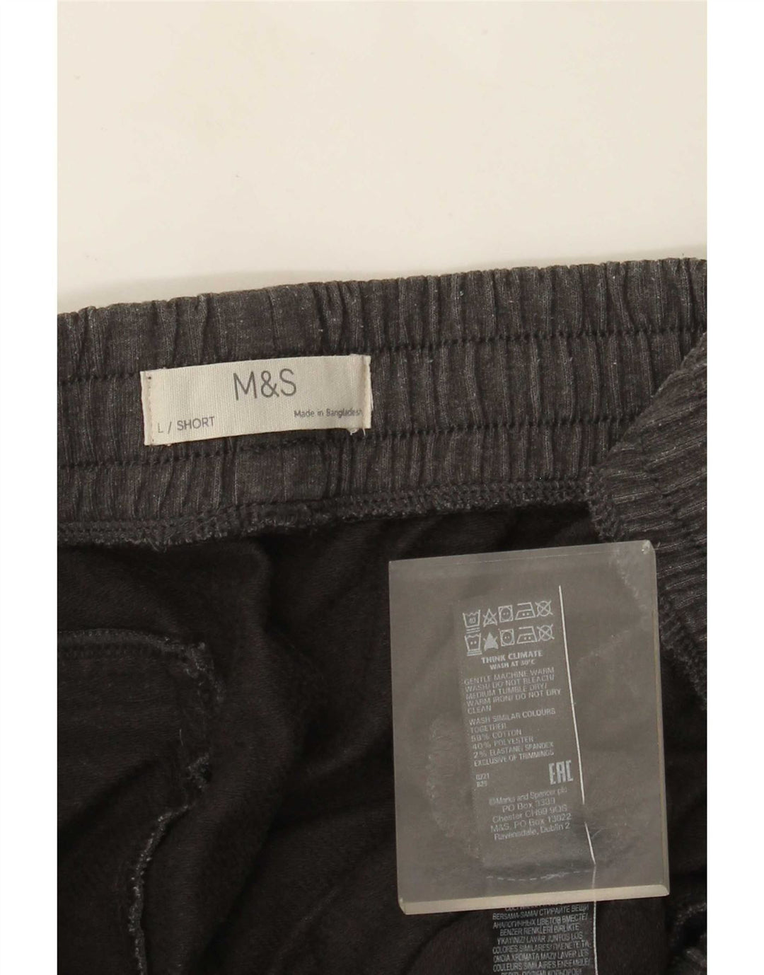 Marks & Spencer Træningsdragtsbukser til kvinder UK 14 Large Grå Flecked Bomuld