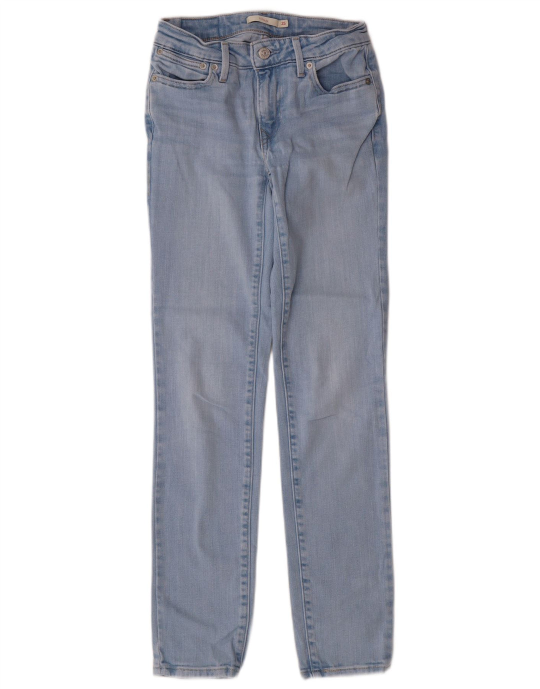 LEVI'S Womens 712 Slim Jeans W25 L29 Blue Cotton