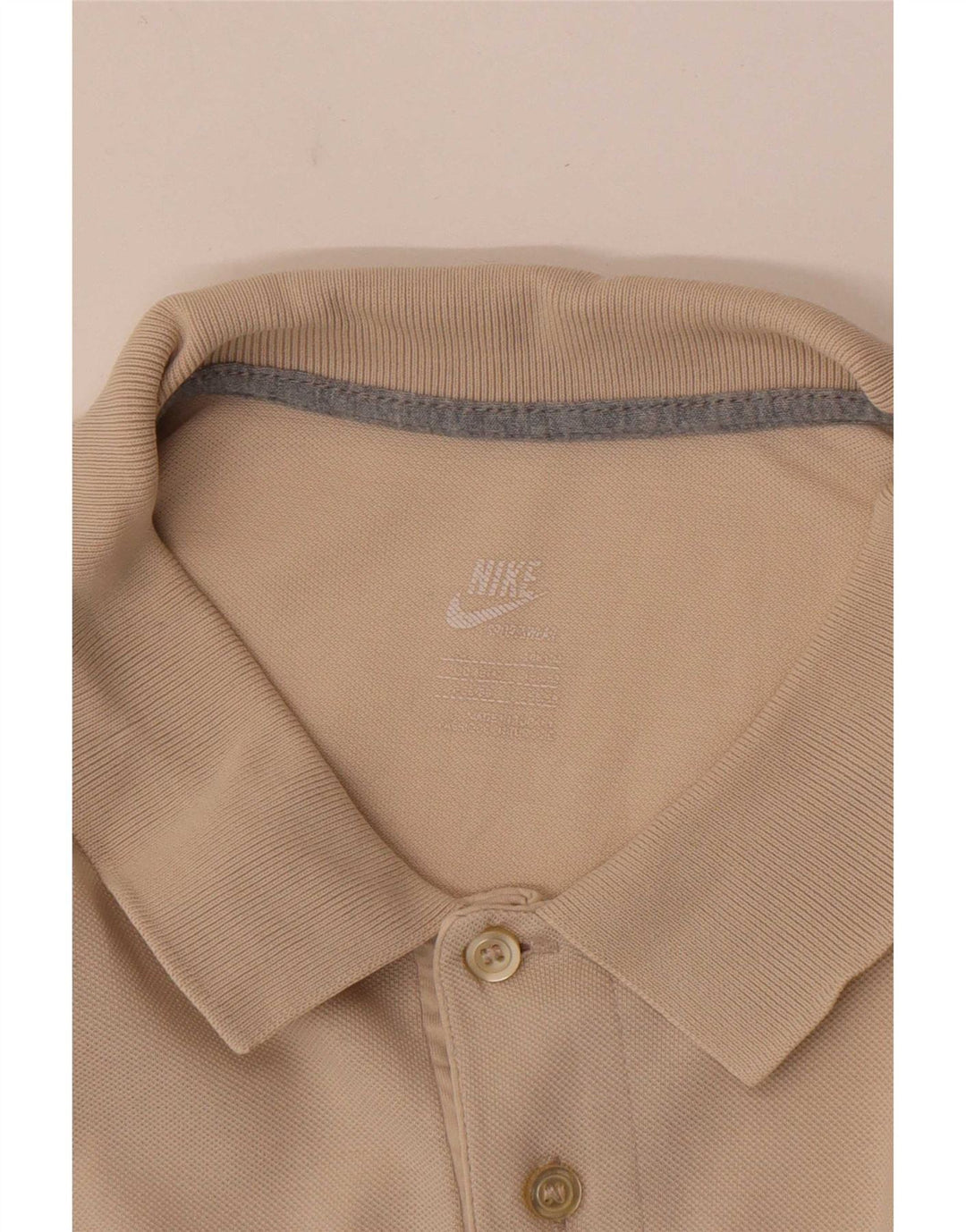 Nike Polo Shirt til mænd Large Beige