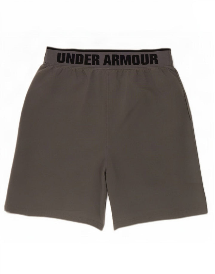 Under Armour Herre Heat Gear Graphic Sports Shorts Medium Grey Polyester