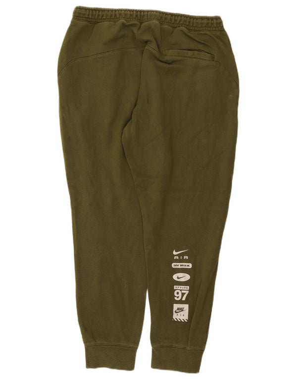 Nike Grafisk træningsdragtbukser til kvinder, joggere UK 18 XL Khaki Bomuld