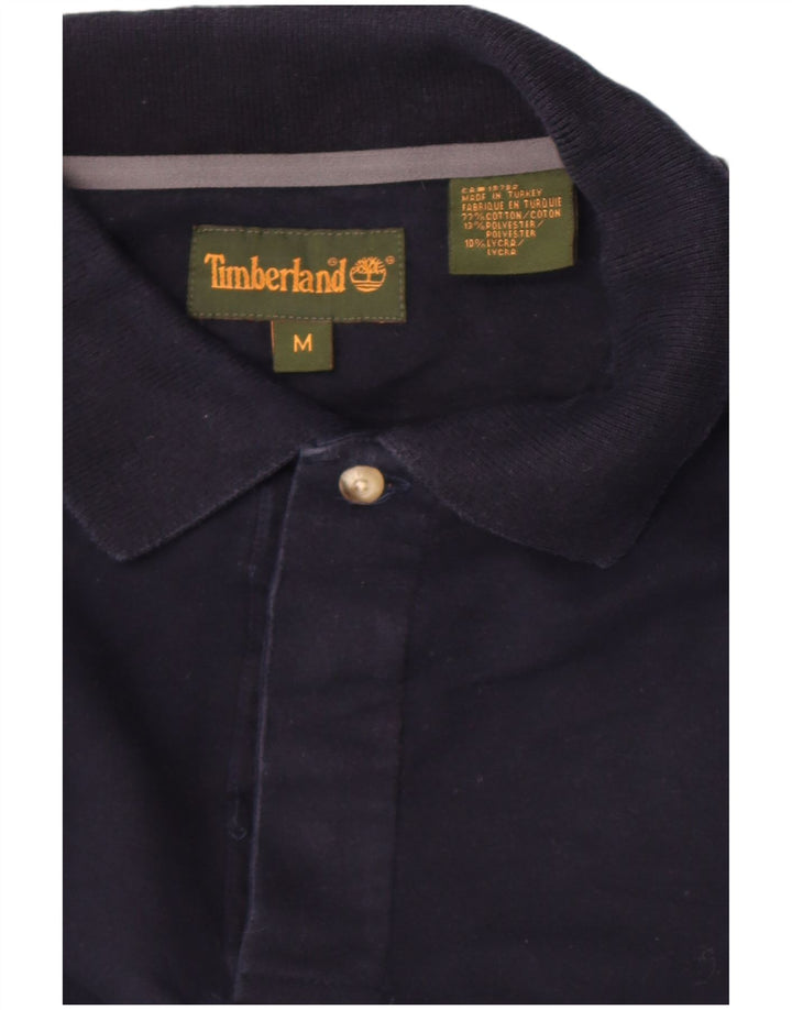 Timberland Langærmet poloshirt til mænd Medium marineblå bomuld