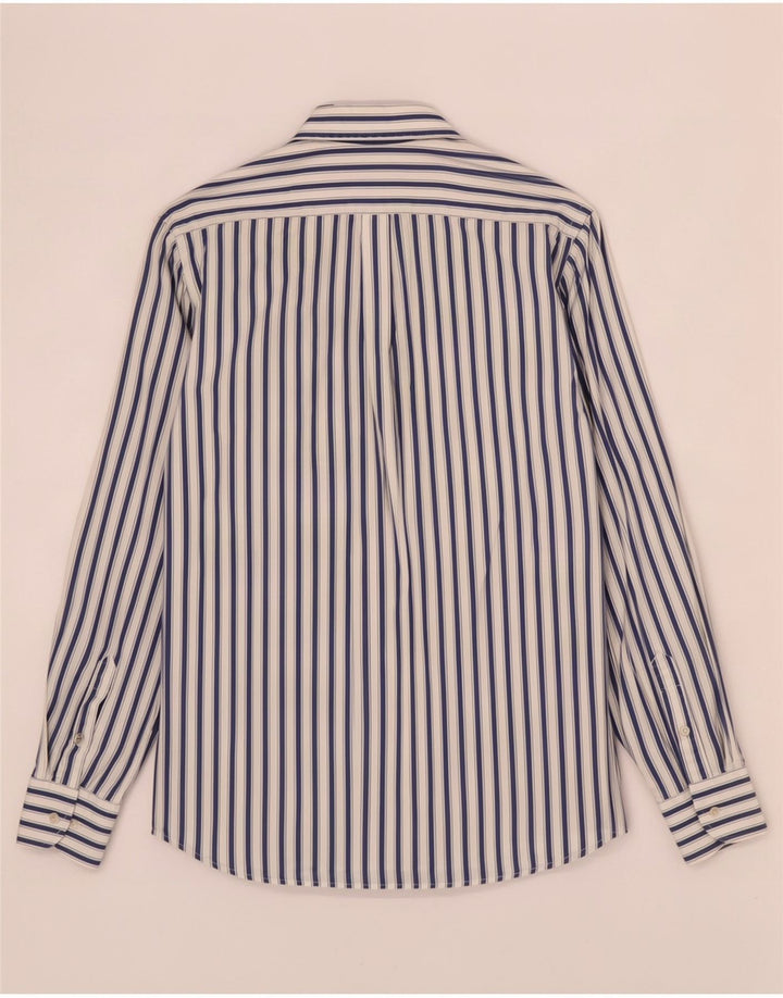 Harmont & Blaine Mens Shirt Large Blue Striped Cotton