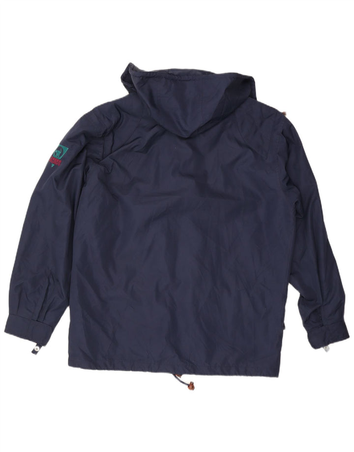 Ciesse Piumini Herre Hooded Utility Jacket UK 44 XL Navy Blue Polyester