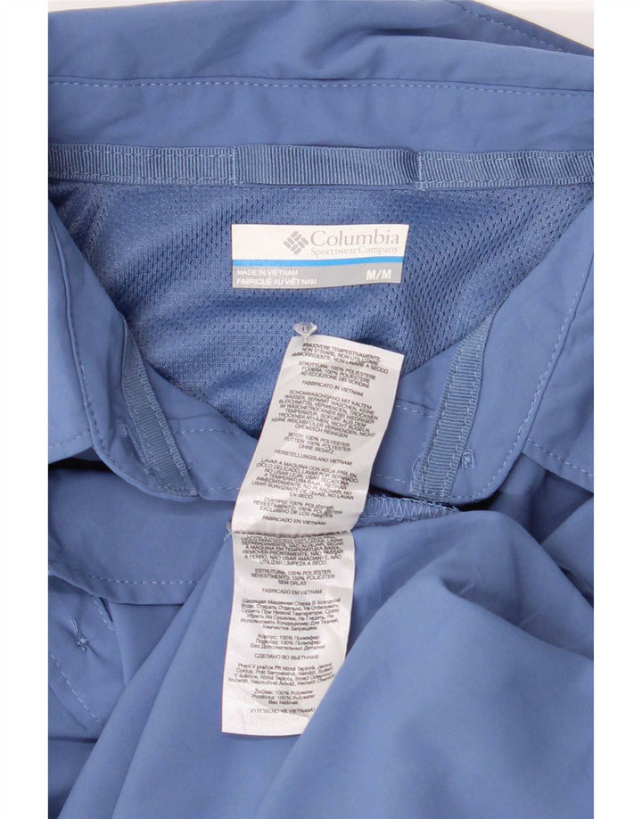 Columbia kortærmet skjorte til kvinder UK 14 Medium Blue Polyester