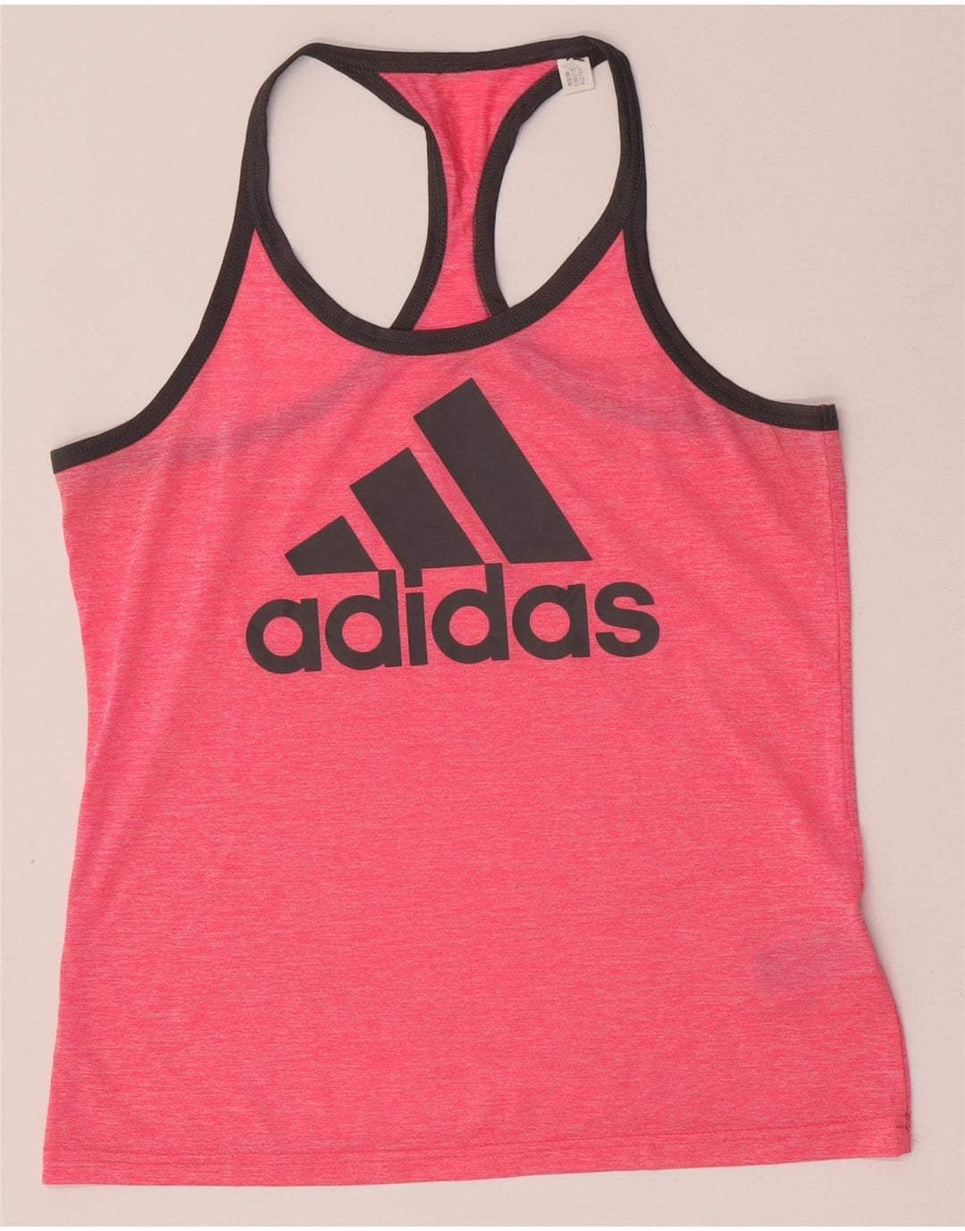 Adidas Dame Climacool Grafisk Vest Top UK 12/14 Medium Pink Polyester