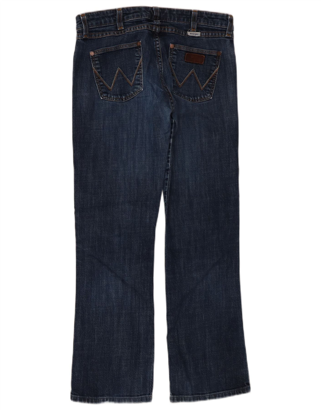 WRANGLER Dame Iris Straight Jeans W29 L28 Blå Bomuld