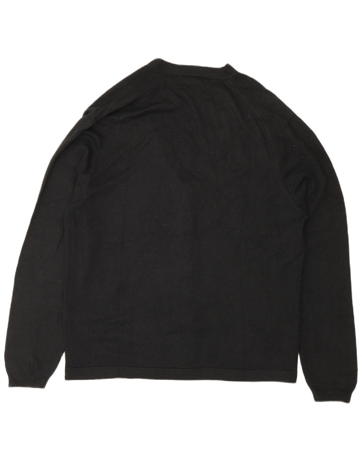 Zara Herre Cardigan Sweater XL Sort Colourblock