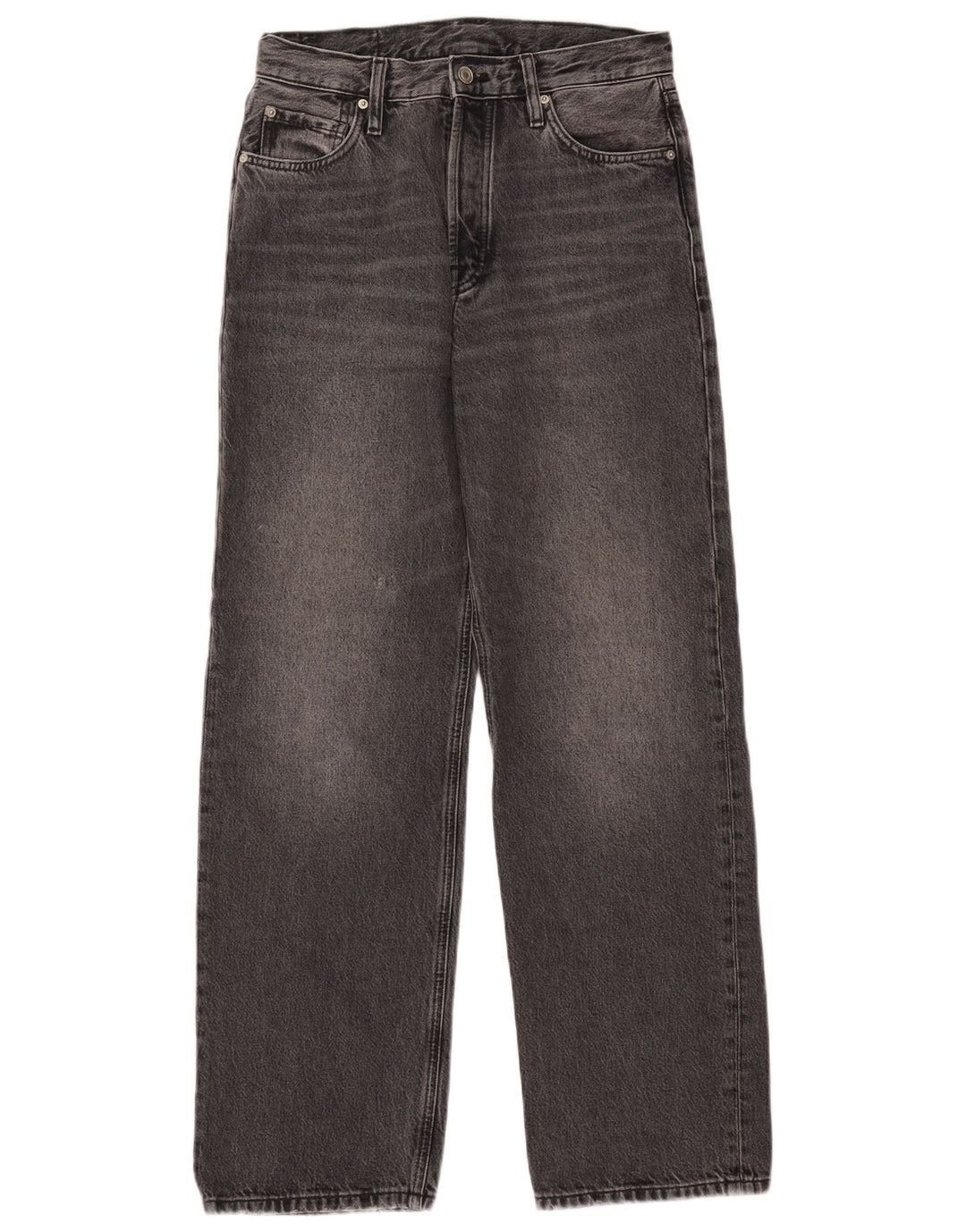 Massimo Dutti Dame Løse Jeans EU 38 Small W28 L30 Grå Bomuld