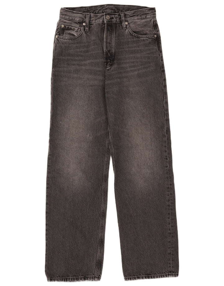 Massimo Dutti Dame Løse Jeans EU 38 Small W28 L30 Grå Bomuld