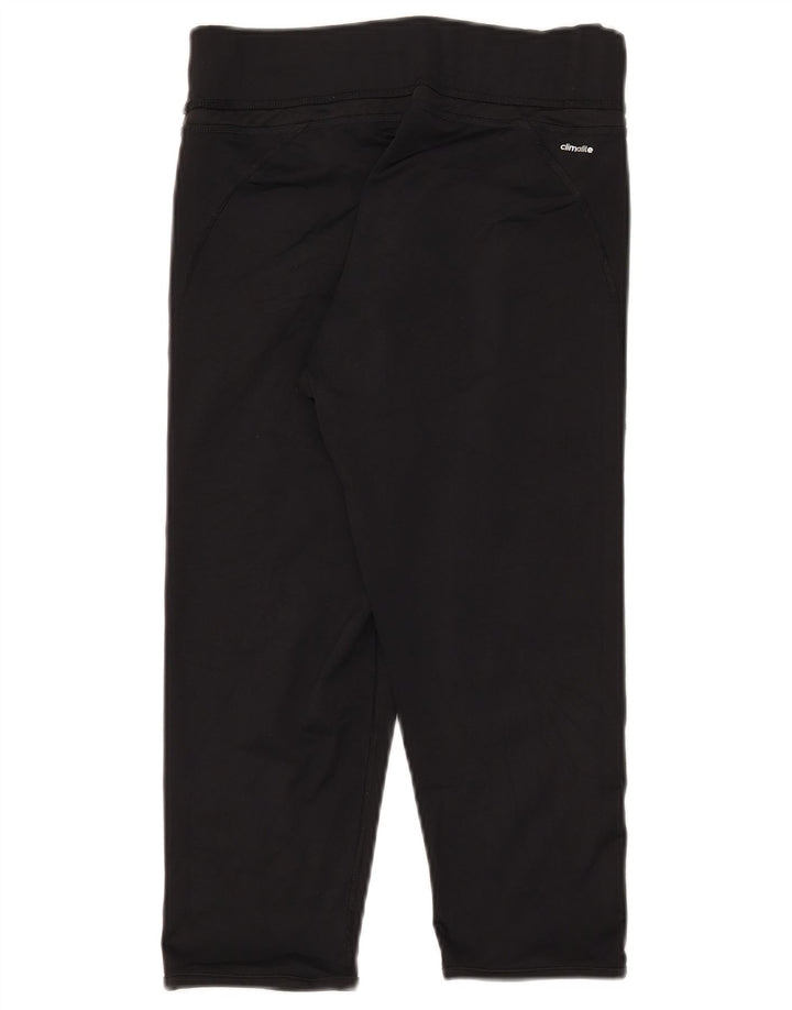 Adidas Dame Climalite Capri Leggings UK 12/14 Medium Black Polyester