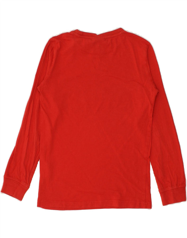 CHAMPION Boys Graphic Top Long Sleeve 9-10 Years Medium Red Cotton | Vintage Champion | Thrift | Second-Hand Champion | Used Clothing | Messina Hembry 