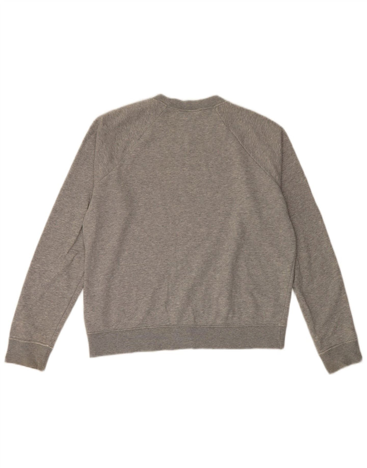 Nike Dame Grafisk Sweatshirt Jumper UK 14 Medium Grey Bomuld