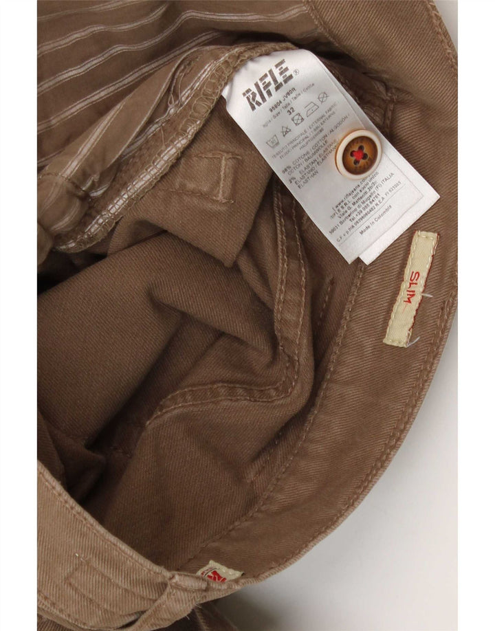 Rifle Dame Slim Jeans W32 L34 Beige Bomuld