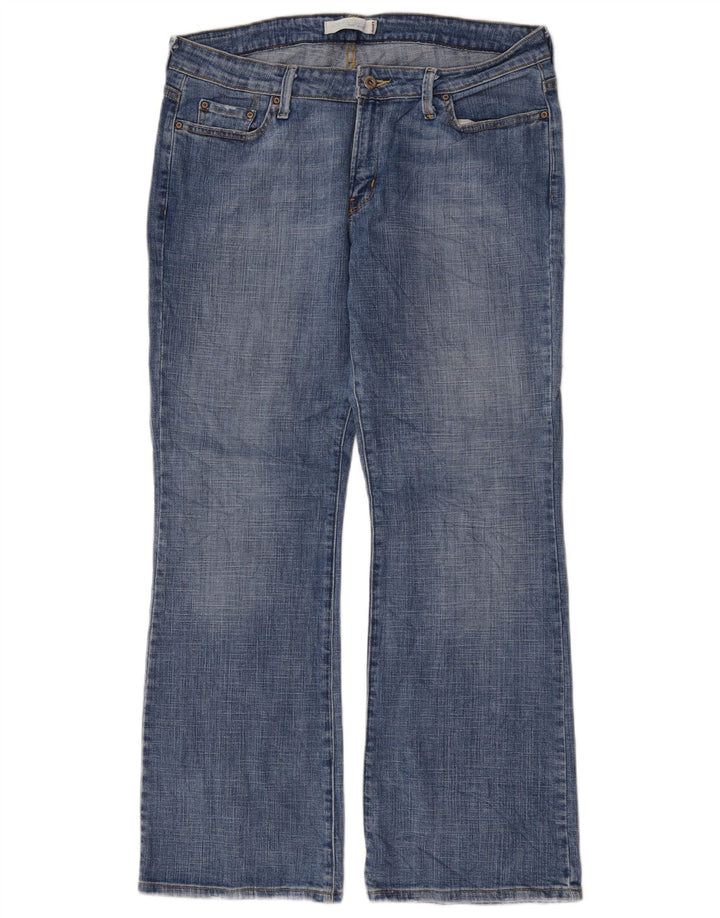 Levi's Dame 545 Low Bootcut Jeans US 14 XL W36 L31 Blå Bomuld